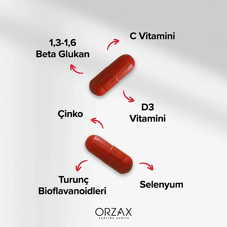Orzax Ocean İmunol Complex Beta Glukan Takviyesi 30 Kapsül - 4
