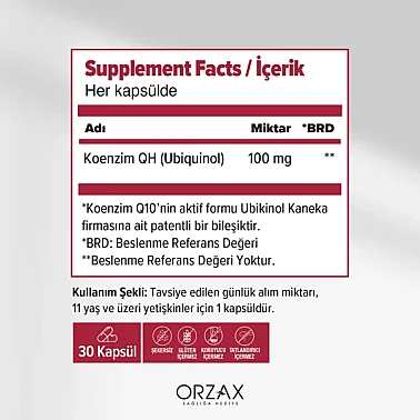 Orzax Ocean Koenzim QH 30 Kapsül - 2
