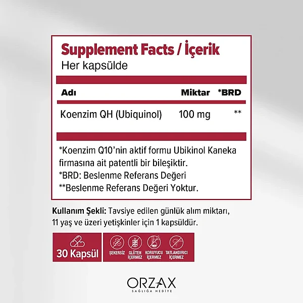 Orzax Ocean Koenzim QH 30 Kapsül - 2
