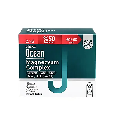 Orzax Ocean Magnezyum Complex 60 + 60 Tablet - Orzax Ocean