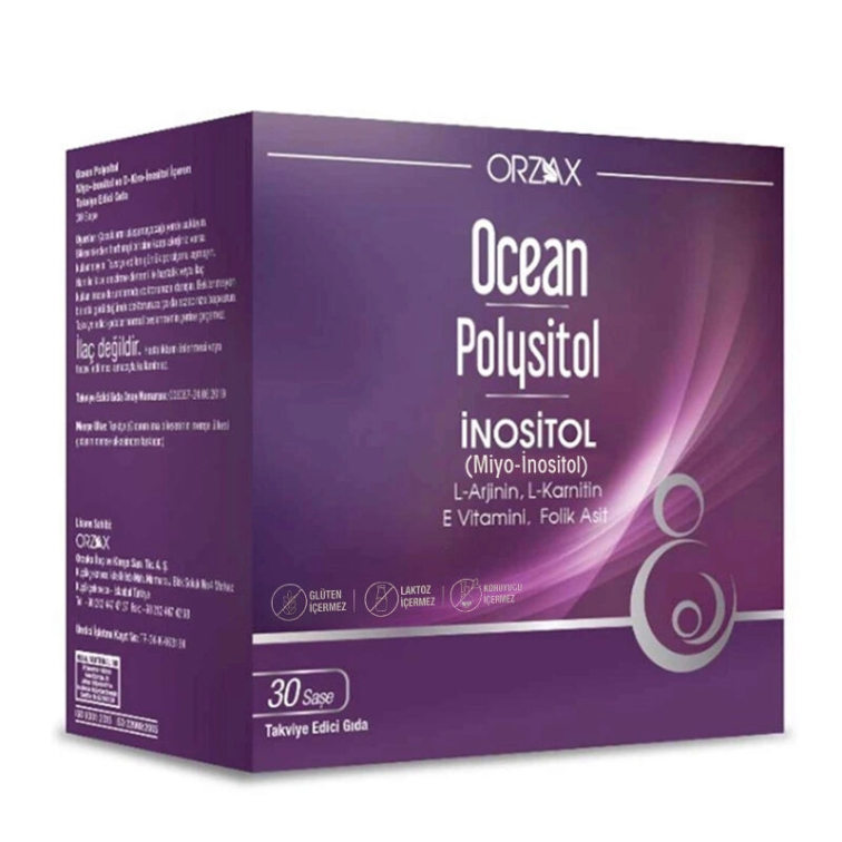 Orzax Ocean Polysitol Takviye Edici Gıda 30 Saşe - Folik Asit 400 µg - 1