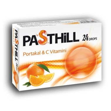 Pasthill Portakal & C Vitamini Boğaz Pastili 24 Adet - LedaPharma