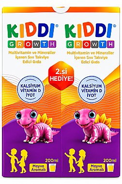 Pharmaton Kiddi Growth Şurup 200 ml - 2'li Kofre - Pharmaton