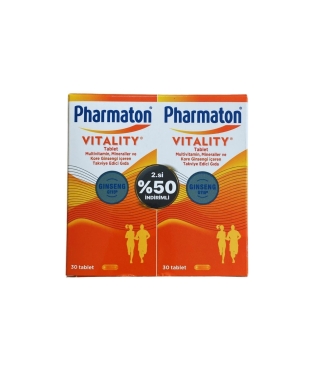 Pharmaton Vitality 30 Tablet Avantajlı 2'li Paket - Pharmaton