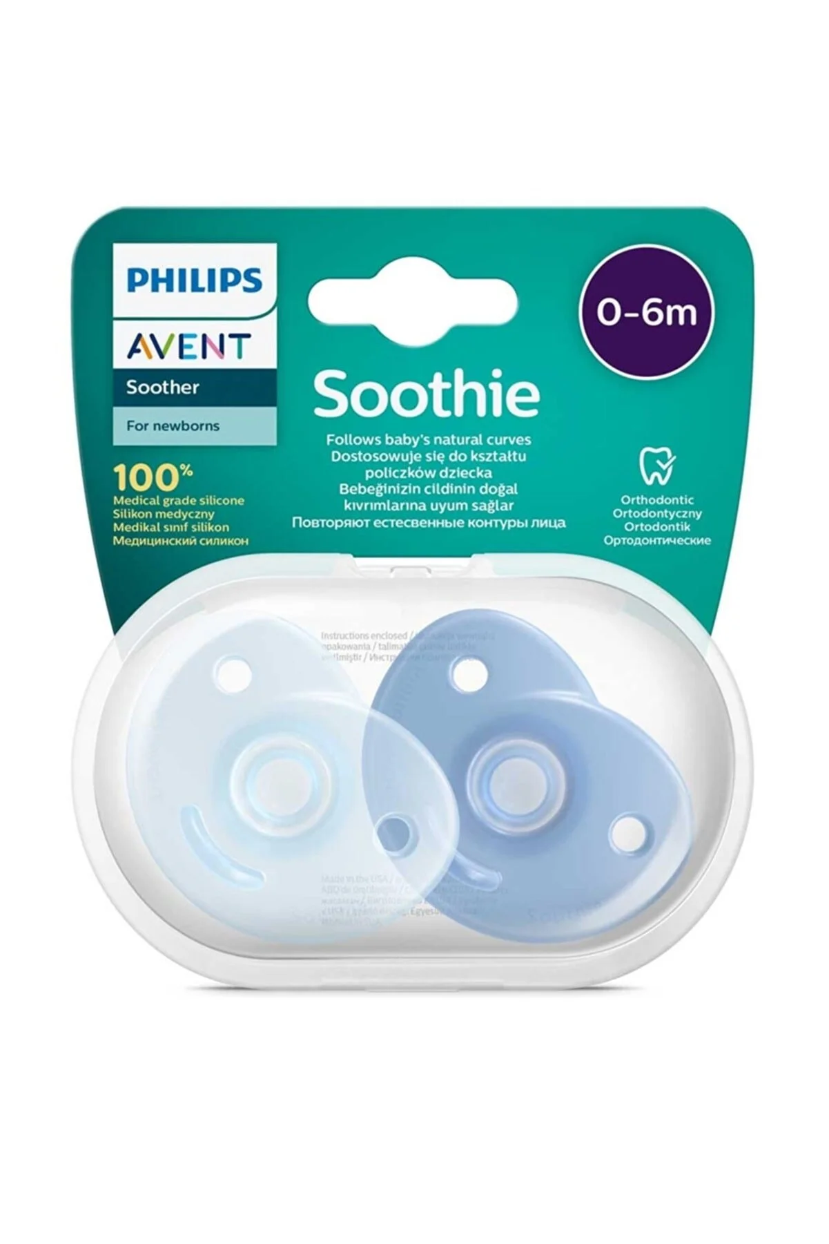 Avent SCF099/21 Soothie 0-6 Erkek Yalancı Emzik - Philips Avent
