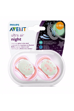 Avent SCF376/22 Ultra Air Night 6-18 Ay Emzik Kız 2'li - Philips Avent