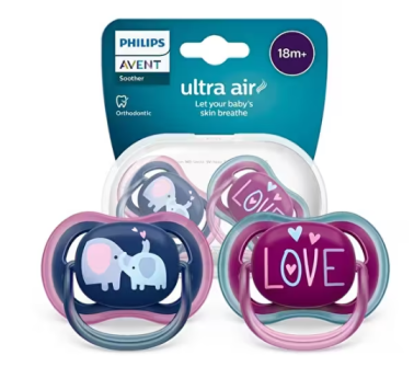 Philips Avent Scf349/22 Ultra Air 18+ Ay 2'li Kız Emzik - Philips Avent