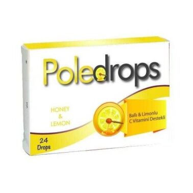 Poledrops Ballı Limonlu 24 Pastil - Poledrops
