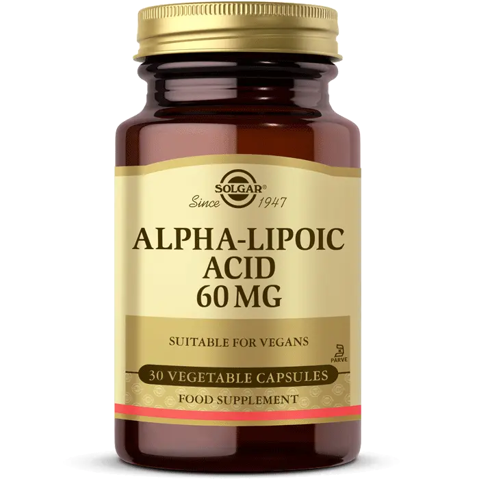 Solgar Alpha Lipoic Acid 60 mg 30 Kapsül - Solgar