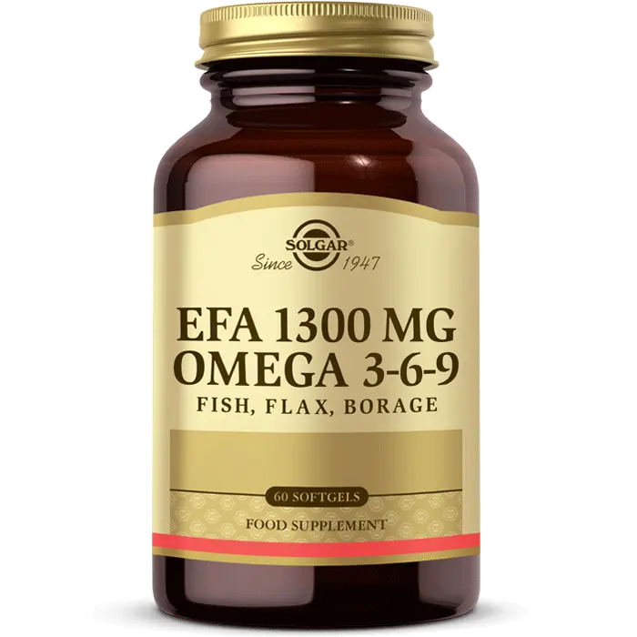 Solgar EFA 1300 mg Omega 3-6-9 60 Yumuşak Jelatinli Kapsül - Solgar