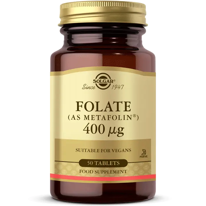 Solgar Folate (Metafolin) 400 mcg 50 Tablet - Solgar