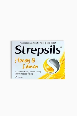Strepsils Bal-Limon Aromalı 24 Pastil - Strepsils