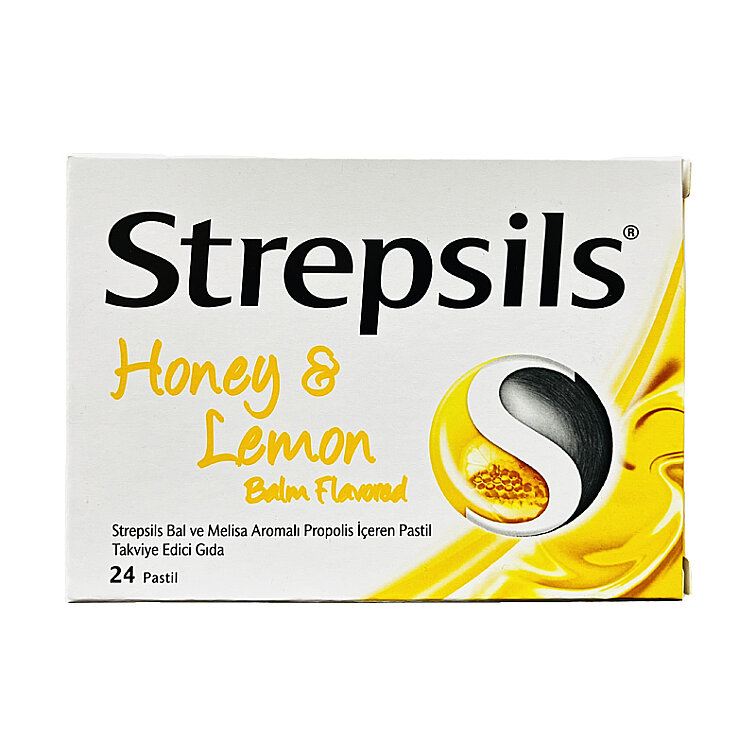 Strepsils Bal ve Limon Aromalı 24'lü Pastil - 1