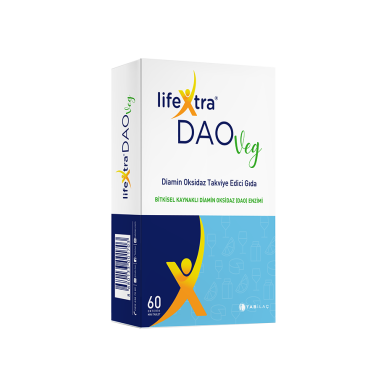Tab İlaç Lifextra Daoveg Diamin Oksidaz Takviye Edici Gıda 60 Vegan Tablet - Tab İlaç