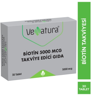 VeNatura Biotin 5000 mcg 30 Tablet - VeNatura