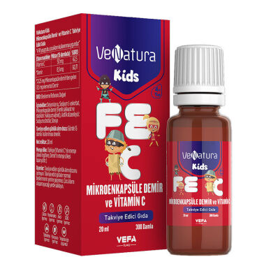 Venatura Kids Mikroenkapsüle Demir ve Vitamin C 20 ml Damla - VeNatura