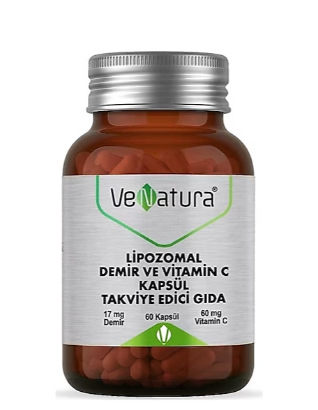 Venatura Lipozomal Demir ve Vitamin C 60 Kapsül - 1