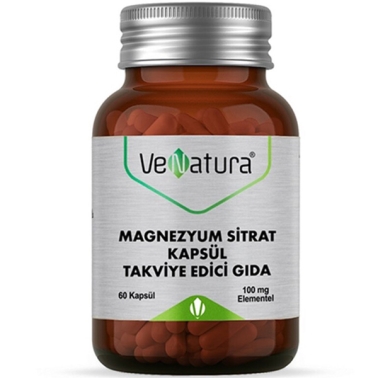 Venatura Magnezyum Sitrat 60 Kapsül - VeNatura