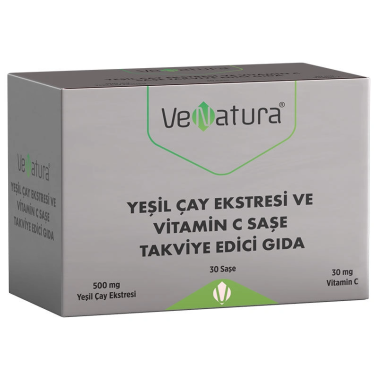 Venatura Yeşil Çay Ekstresi ve Vitamin C 30 Saşe - VeNatura