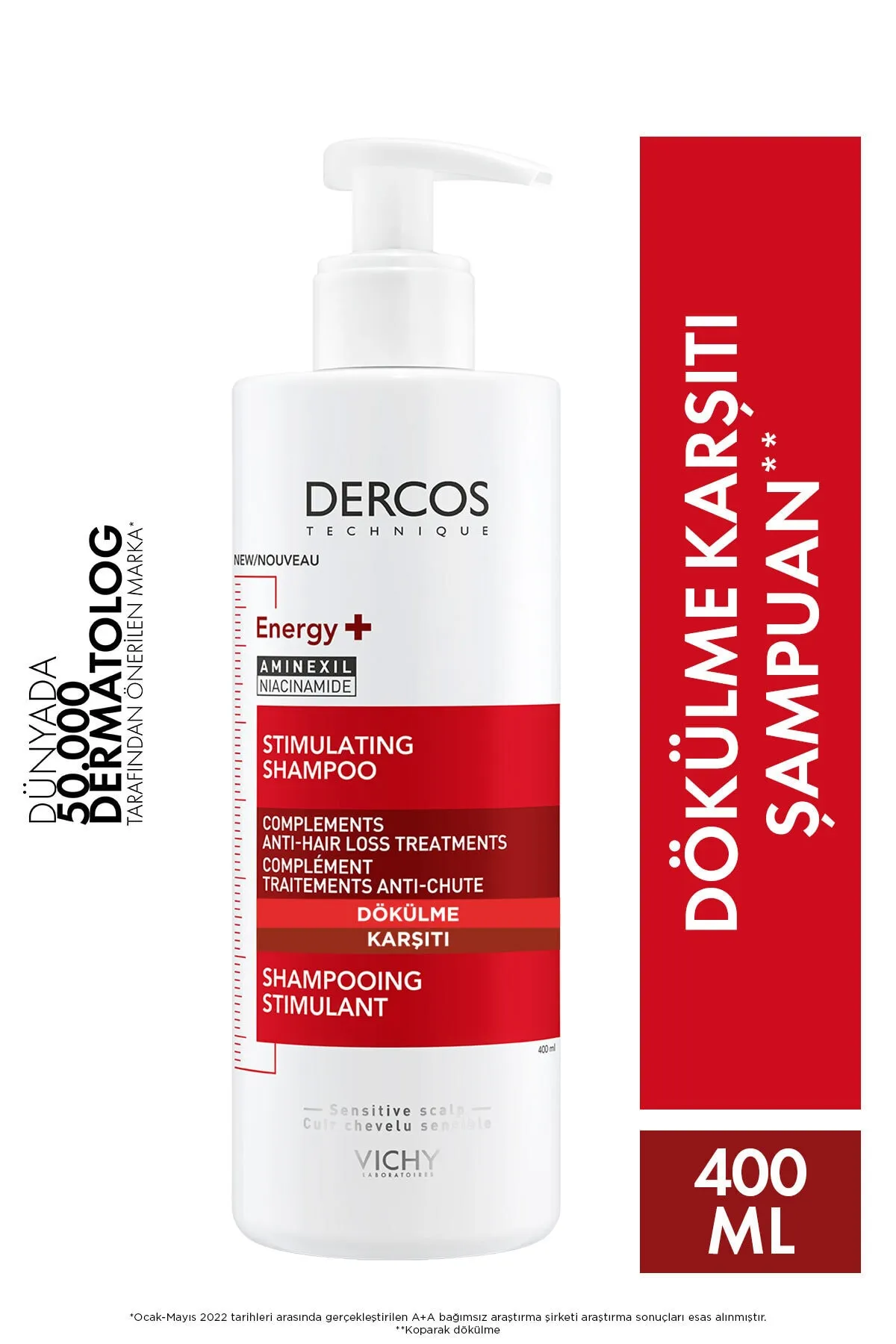 Vichy Dercos Saç Dökülmesine Karşı Şampuan 400ml - Vichy