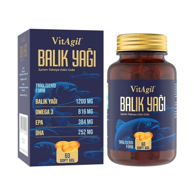 VitAgil Omega 3 60 Kapsül - VitaGlucan+
