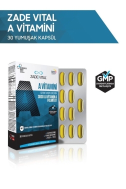 Zade Vital A Vitamini 500 mg 30 Kapsül - Zade Vital