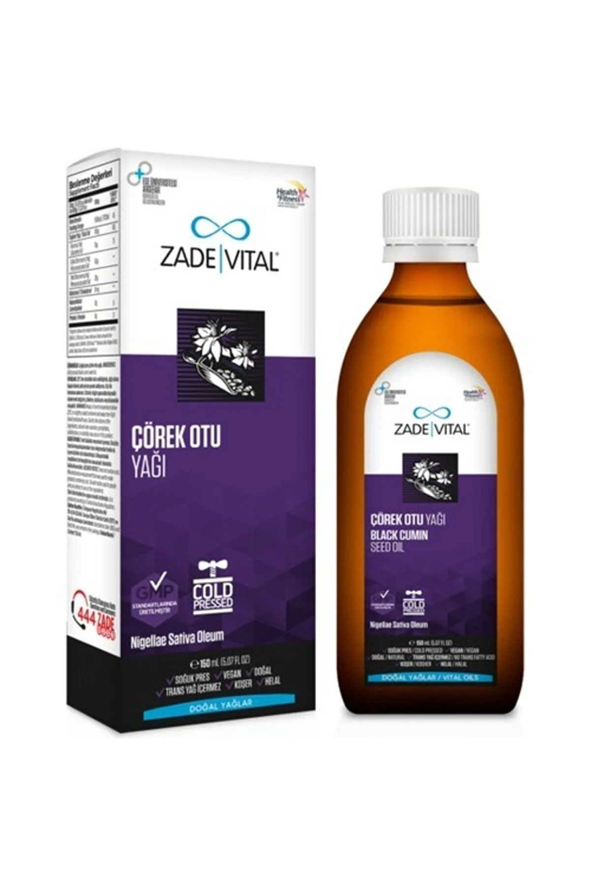 Zade Vital Çörek Otu Yağı 150 ml - Zade Vital